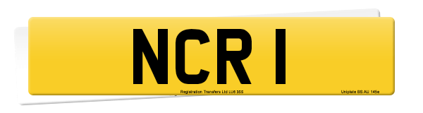 Registration number NCR 1